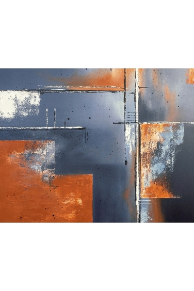 SOUND OF SILENCE II 140x100 cm NOWOCZESNY OBRAZ NAMALOWANY NA PŁÓTNIE